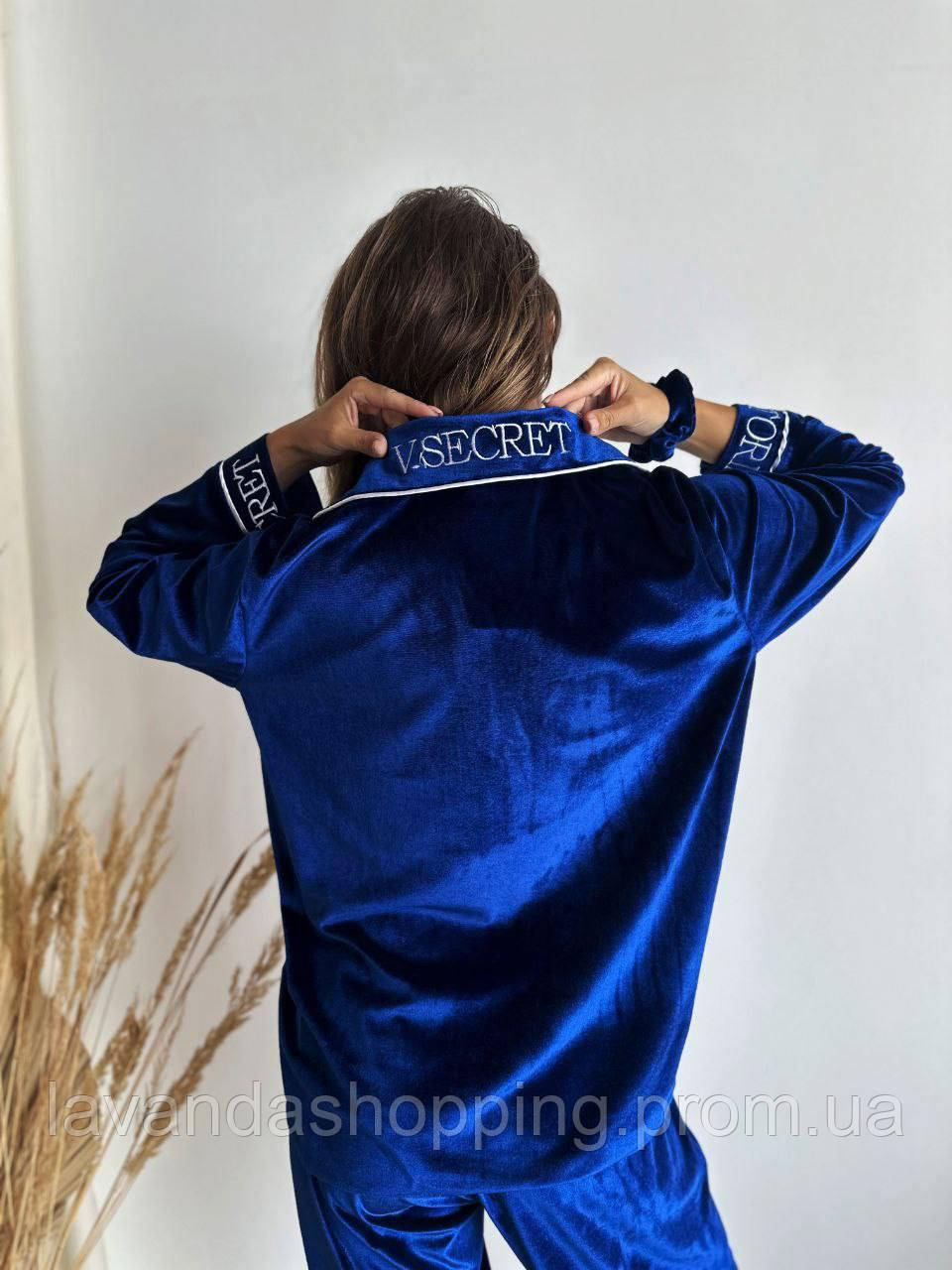 Женская стильная и мягкая бархатная пижама - фото 8 - id-p1989812433