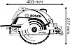 Пила дискова Bosch Professional GKS 235 Turbo (06015A2001), фото 2