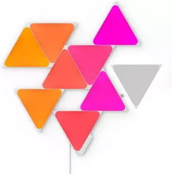 Розумна система освітлення Nanoleaf Shapes Triangles Starter Kit 9 панелей (NL47-0002TW-9PK)