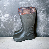 Зимові чоловічі чоботи з вкладнем утеплювачем. Рибальські чоботи в стилі Norfin 41 - 46, фото 2