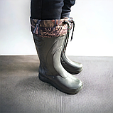 Зимові чоловічі чоботи з вкладнем утеплювачем. Рибальські чоботи в стилі Norfin 41 - 46, фото 4