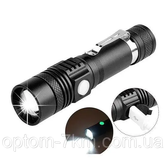 Аккумуляторный светодиодный ручной фонарь LED Flash light 518 Jw - фото 4 - id-p1989835221