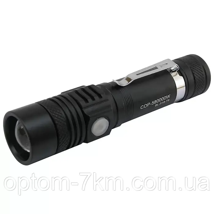 Аккумуляторный светодиодный ручной фонарь LED Flash light 518 Jw - фото 1 - id-p1989835221