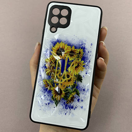 Чохол для Samsung Galaxy A22 патріотичний чохол з гербом на телефон самсунг а22 білий f8e, фото 1