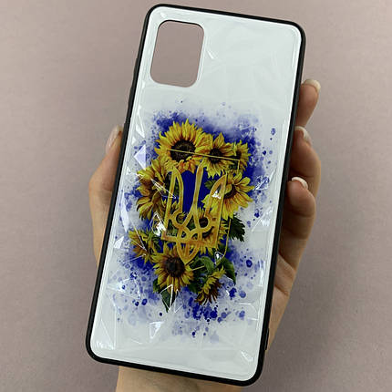 Чохол для Samsung Galaxy A31 патріотичний чохол з гербом на телефон самсунг а31 білий f8e, фото 1