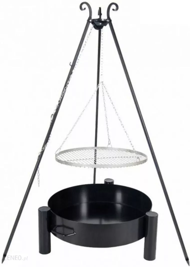 Решітка для гриля Farmcook Garden з нержавіючої сталі 70 см + сковорода Камін 37 80 см, фото 1