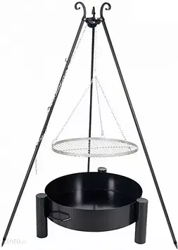 Решітка для гриля Farmcook Garden з нержавіючої сталі 70 см + сковорода Камін 37 80 см