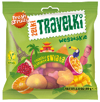 Жевательные конфеты Zelki Travelki веганский вкус Fresh&Fruity , 80 гр