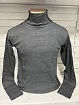 Чоловічий гольф під горло з закотом, фото 2
