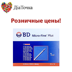 Інсулінові шприци в роздріб BD Micro-Fine