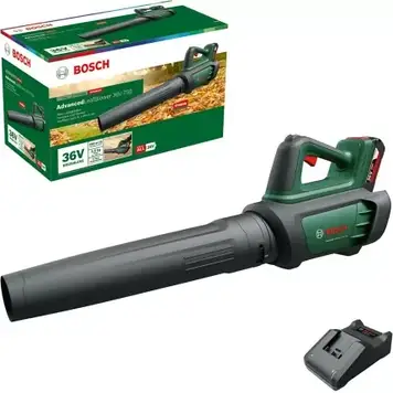 Садова повітродувка-пилосос Bosch AdvancedLeafBlower 36V-750 1 акумулятор 2.0Ah 06008C6000
