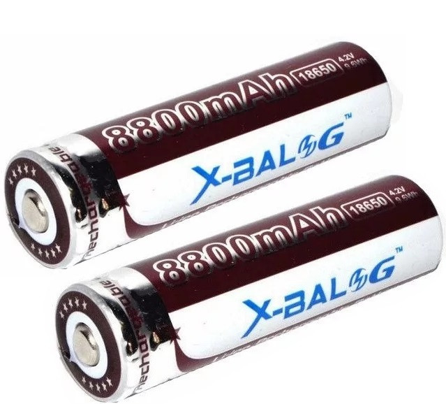 Акумулятори 18650 X-Balog 8800 mAh (комплект 2 шт.)