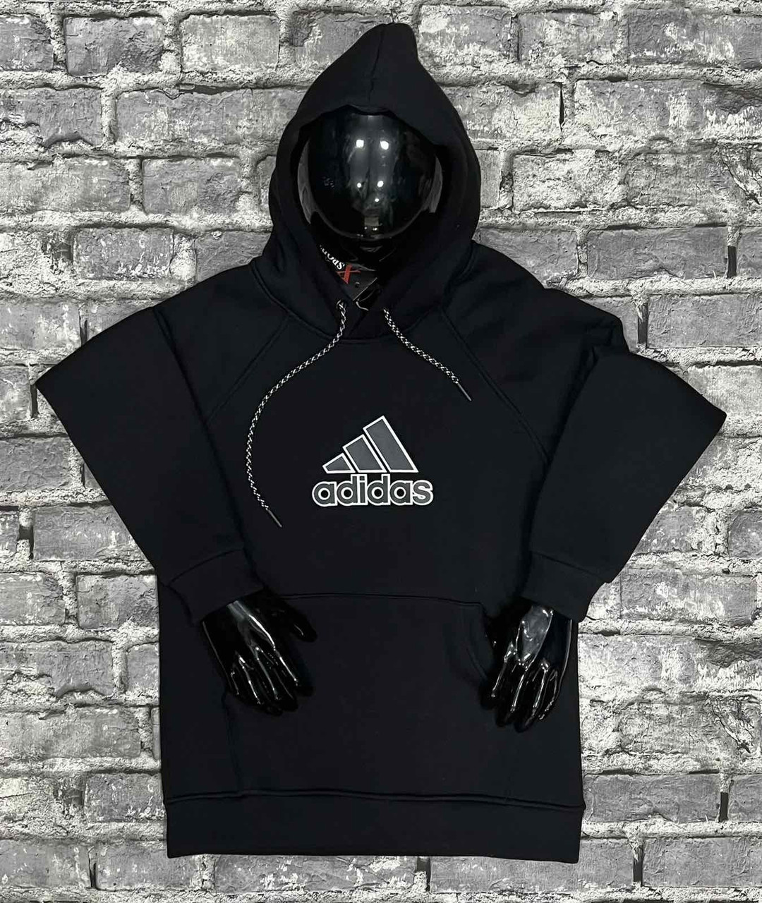 Чоловіча тепла толстовка кофта худі з капюшоном на флісі, фото 1