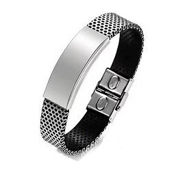 Чоловічий сталевий браслет CQ Givenchy (довжина 19 см, ширина 1,5 см)