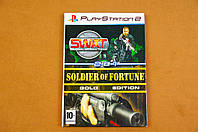 Диск для Playstation 2 (Для чипованных приставок), игры SWAT - Global Strike Team и Soldier of Fortune - Gold