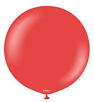 Воздушный шар (45 см) 1 шт, Турция, цвет - глубокий красный (пастель)