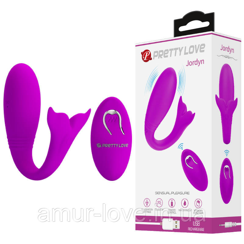 Вібратор для двох із пультом керування PRETTY LOVE JORDYN, фото 1