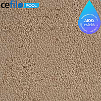 Пленка ПВХ для бассейна Cefil Terra песочный, объемная текстура (ширина 1,65м)