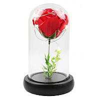 Роза в колбе с LED маленькая (Красная, розовая, синяя)! Лучший товар