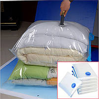 Вакуумний Пакет VACUUM BAG 80*120 \ A0041, Пакет для зберігання одягу, Мішок з клапаном для речей! BEST