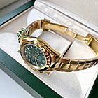 Чоловічий годинник Rolex Daytona Cosmograph Gold Green AAA наручний з автопідзаводом і сапфіровим склом, фото 8