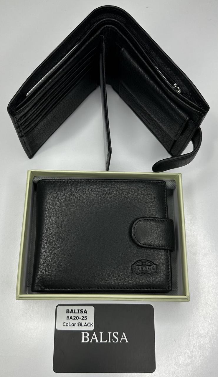 Чоловіче шкіряне портмоне BALISA BA 20-25 Black.Купити чоловічі гаманці гуртом і в роздріб в Україні.