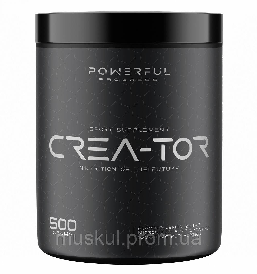 Креатин Моногидрат Powerful Progress Crea-Tor Micronized 500 G /100 ...