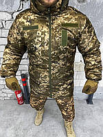 Тактическая зимняя куртка бушлат weapons pixel, мужская армейская военная куртка теплая на флисе пиксель
