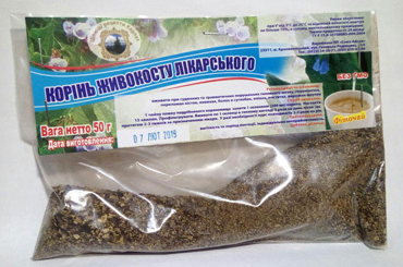 Живокіст, живокіст корінь 50 г, фото 1