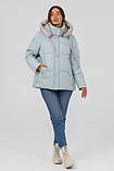 Жіноча зимова куртка оверсайз LORA DUVETTI 718 розміри 44, 46, 52, 54, фото 2