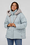 Жіноча зимова куртка оверсайз LORA DUVETTI 718 розміри 44, 46, 52, 54, фото 3