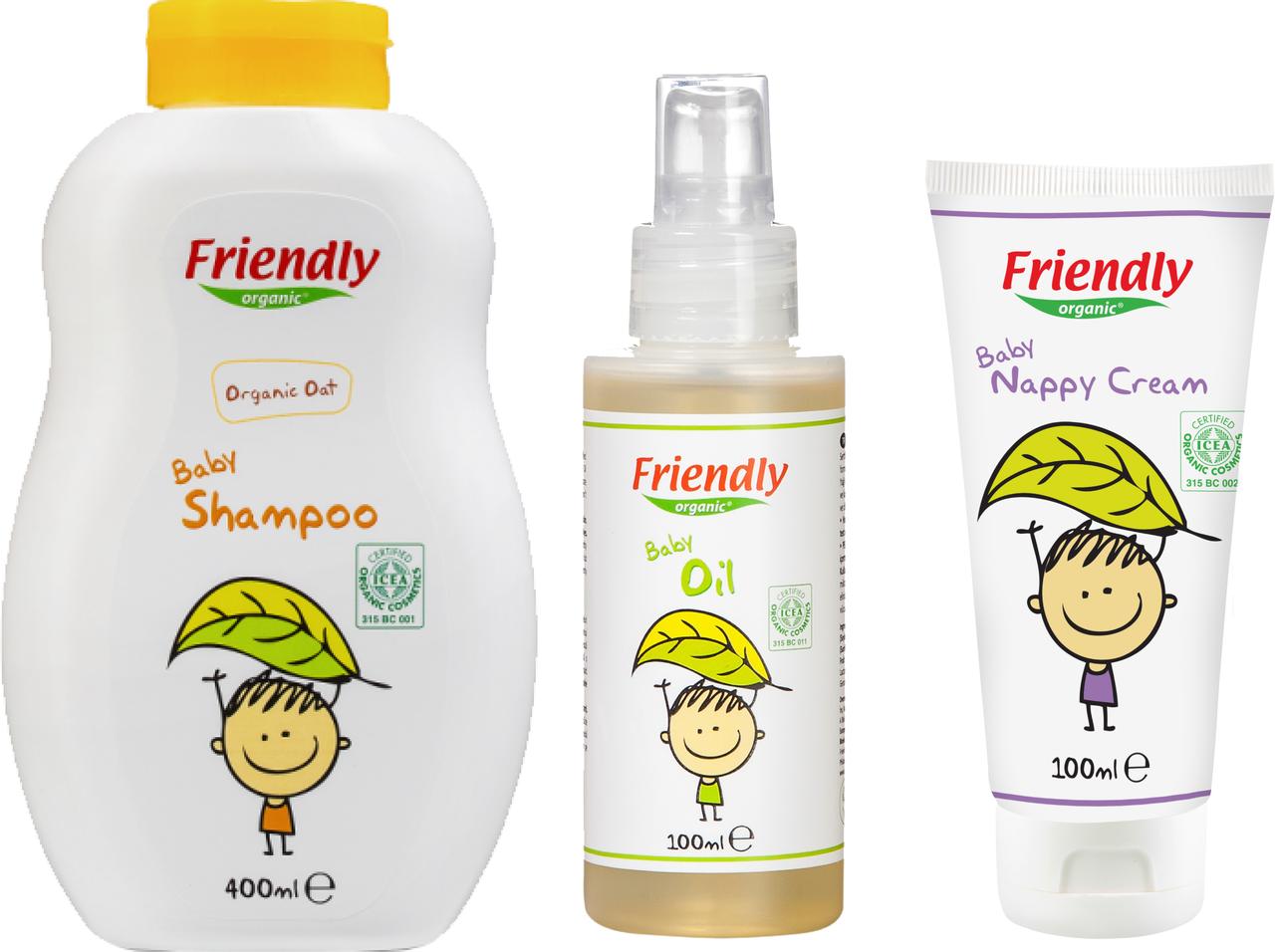 Органічний набір дитячої косметики Friendly Organic "Безпечний догляд"