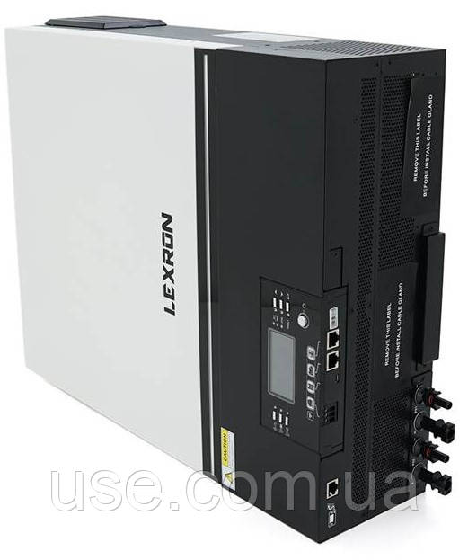 Гібридний інвертор напруги Lexron, 7200 W, 7,2 кВ, 48 V, Вольт, Volt, правильна синусоїда, автономний,