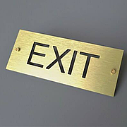 Табличка інформаційна, алюмінієва EXIT ACRY 300x100 мм