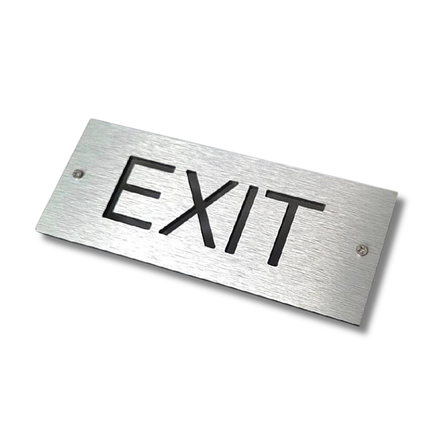 Табличка інформаційна, алюмінієва EXIT ACRY 100x300 мм, фото 3