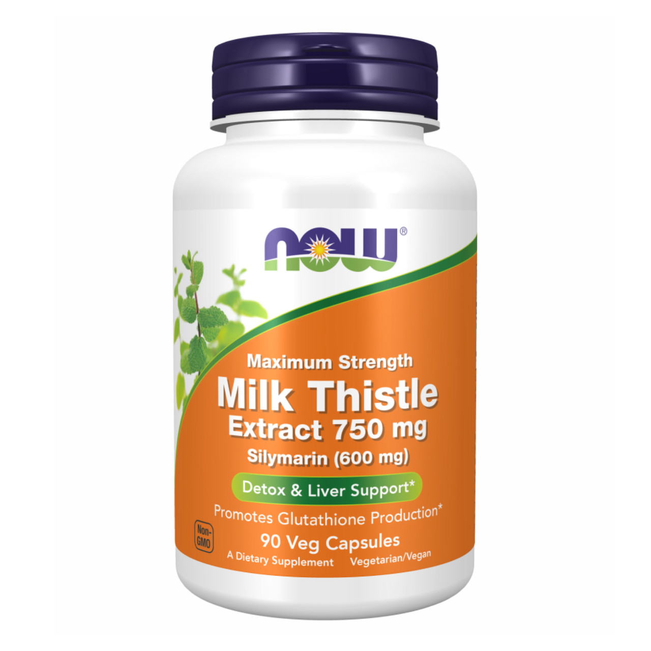 Milk Thistle Extract 750mg Silymarin 600mg - 90 vcaps, фото 1