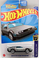 Машинка Hot Wheels - Back to the Future Time Machine (DeLorean DMC) - 2022 Screen Time (#167) - HCV54