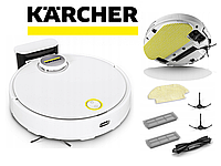 Робот пылесос Karcher 2 в 1 сухая и влажная уборка RCV 3