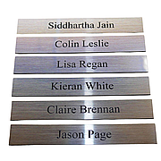 Таблички інформаційні, алюмінієві іменні з друком ACRY 500х80 мм