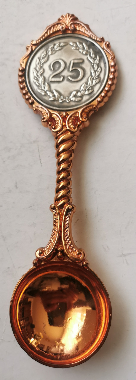 Декоративна ложка на 25 років Весілля, фото 1