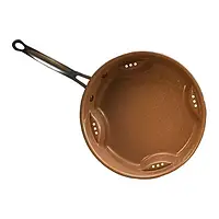 Стальная воздушная сковорода с крышкой Steel Air Fry Pan D100, и