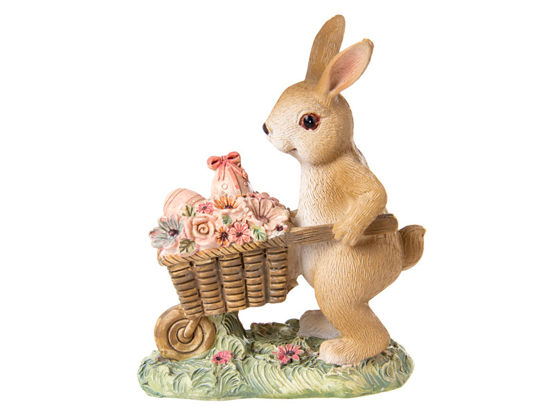 Статуэтка Lefard Кролик с цветами 11.5 см 192-219 - фото 1 - id-p1990006856