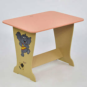 Дитячий рожевий стіл - парта "Слон" ТМ "МАСЯ"