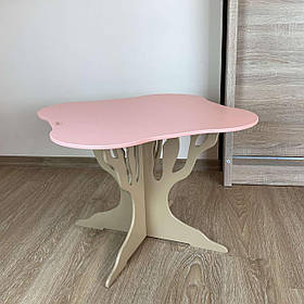 Дитячий рожевий квадратний столик "Дерево" ТМ "МАСЯ"