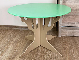 Дитячий зелений круглий столик "Дерево" ТМ "МАСЯ"