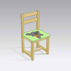 Дитячий зелений стілець "Слон" ТМ "МАСЯ"