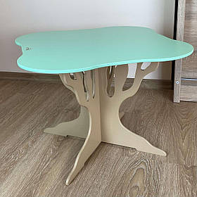 Дитячий зелений квадратний столик "Дерево" ТМ "МАСЯ"