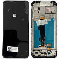 Дисплей Motorola Moto E7i Power | XT2097-13 с тачскрином и рамкой, черный | модуль