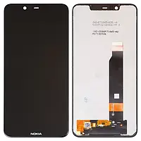 Дисплей Nokia 5.1 Plus Dual Sim | TA-1120 | TA-1105 | TA-1102 + сенсор черный, High COF | модуль