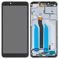 Дисплей Xiaomi Redmi 6a | M1804C3DG | M1804C3DH | M1804C3DI + сенсор и рамка, черный, High COF | модуль
